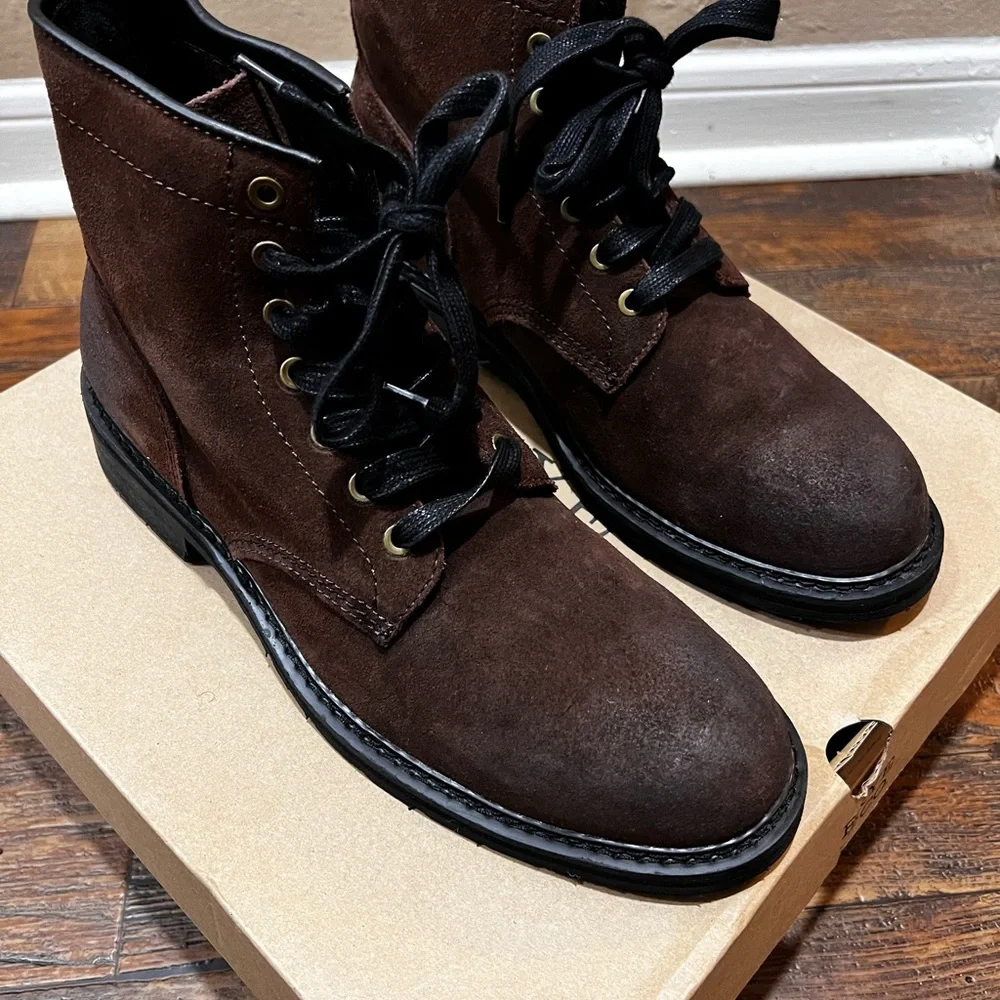 Frye Men's Brown Leather Boots - Picture 2 of 6